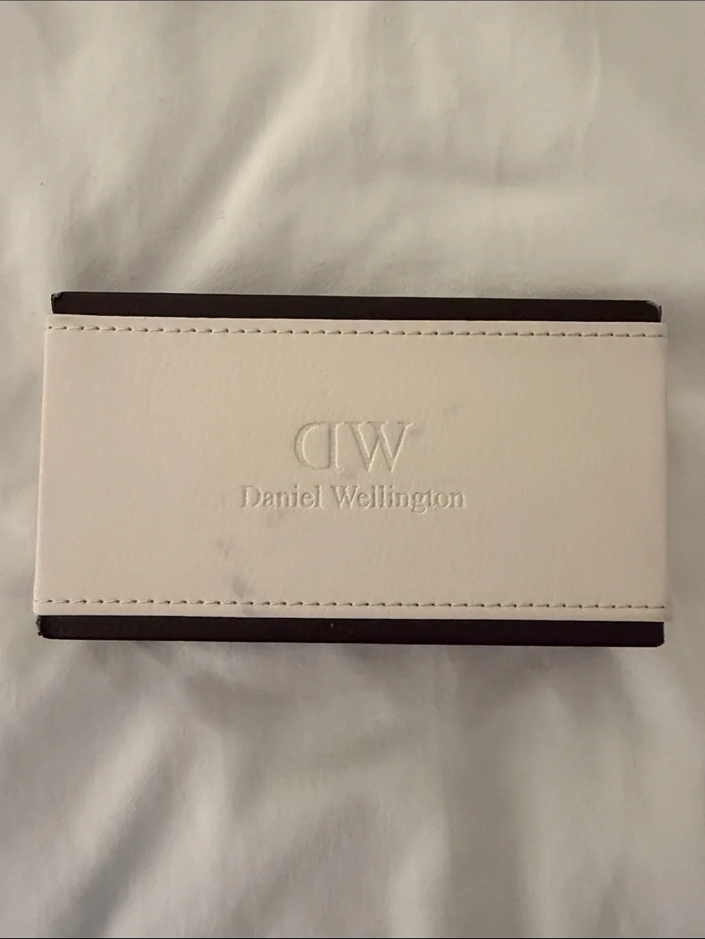Daniel Wellington Black Leather Strap Watch with Rose Gold Case